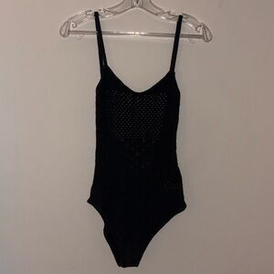 KNITZ For Love and Lemons Black Bodysuit